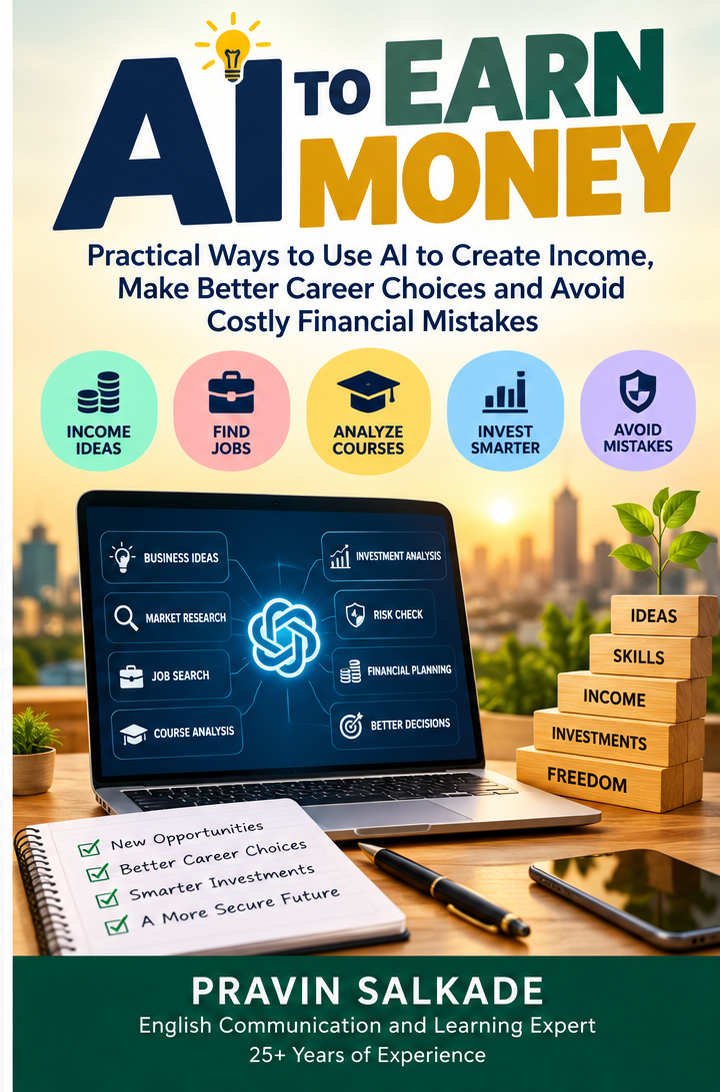 AI TO EARN MONEY- Practical Ways to Use AI to Create Income, Make Better Career Choices and Avoid Costly Financial Mistakes cover